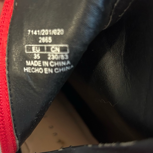 Zara Red Heeled Ankle Boots - Picture 9 of 9